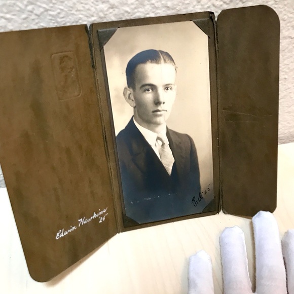 100+ year old Sepia photo & portfolio. Antique. Signed. Wow! - Picture 1 of 9